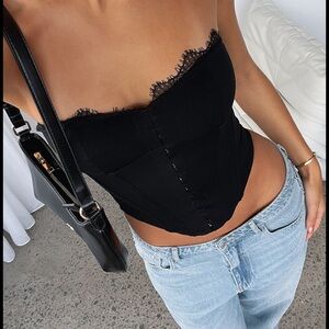 White Fox First And Last Bustier Black